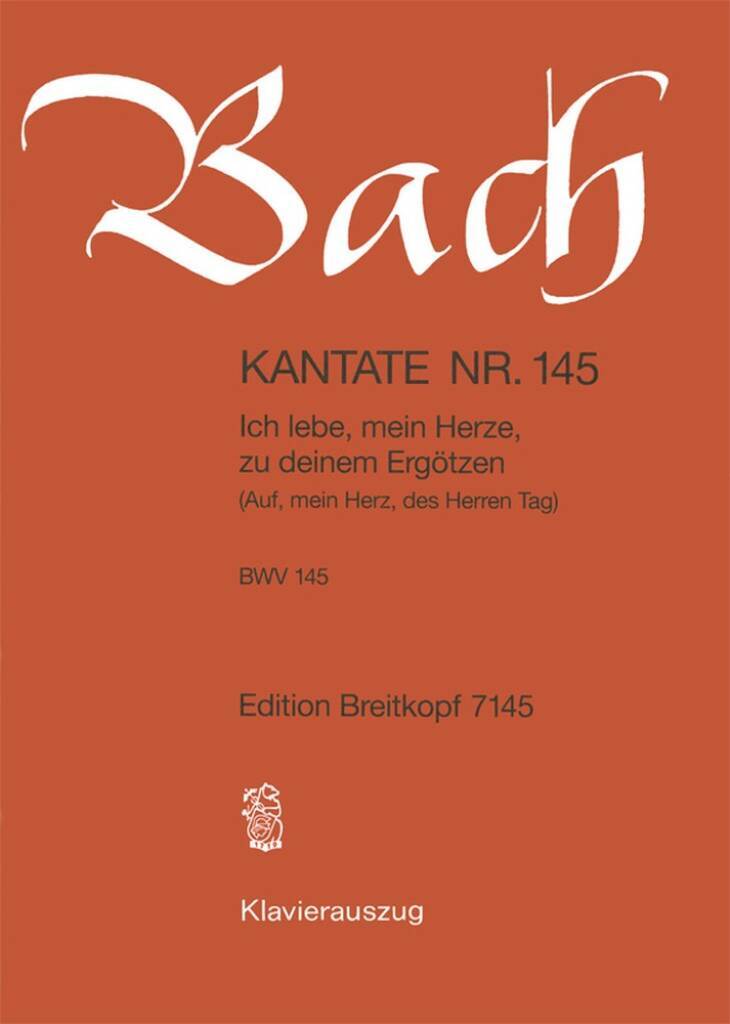 Knjiga CANTATA BWV 145 ICH LEBE MEIN HERZE ZU D JOHANN SEBASTI BACH