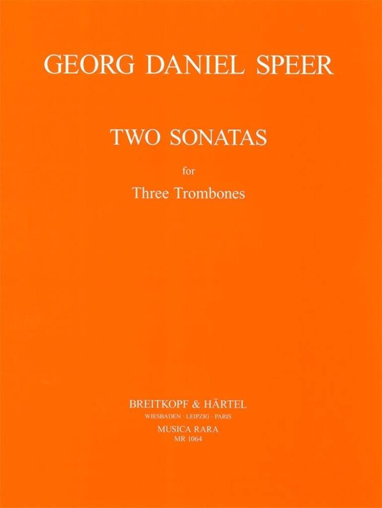 Книга 2 SONATAS 3 POSAUNEN GEORG DANIEL SPEER