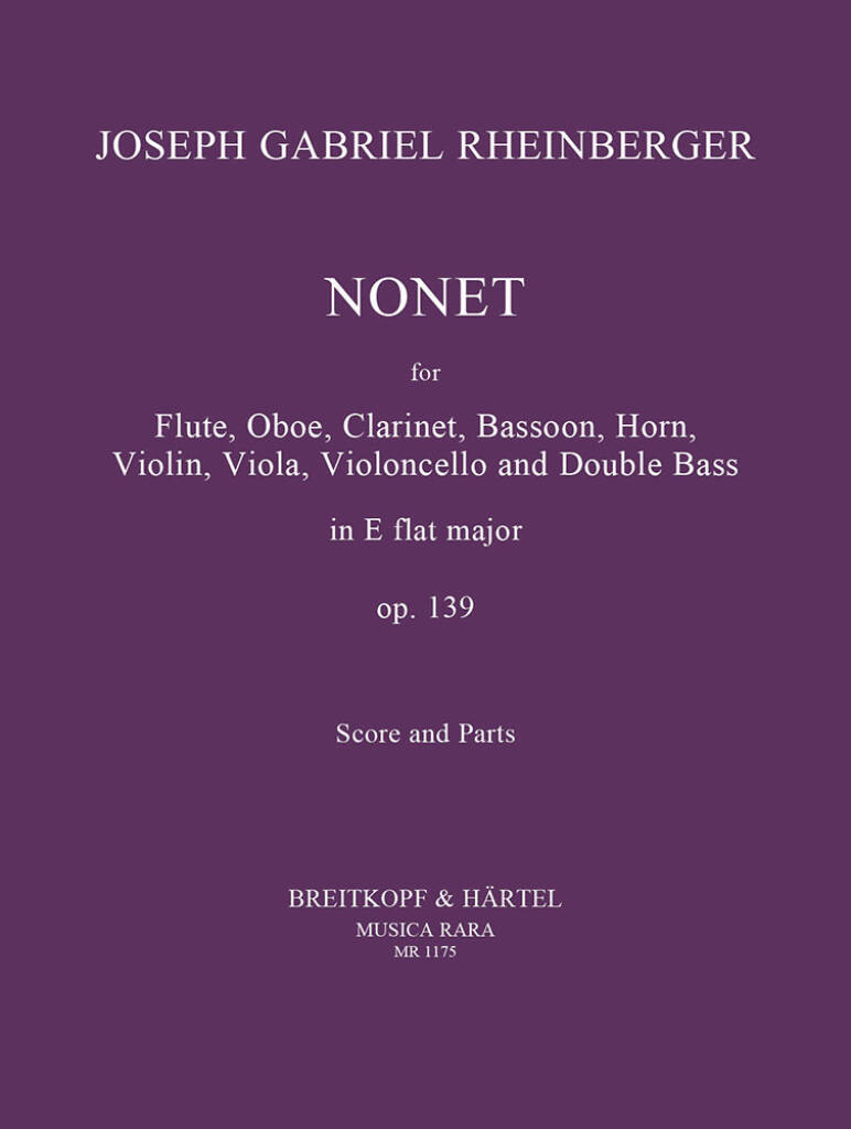 Buch NONET IN EB MAJOR OP139 OP139 ENSEMBLE S JOSEPH RHEINBERGER
