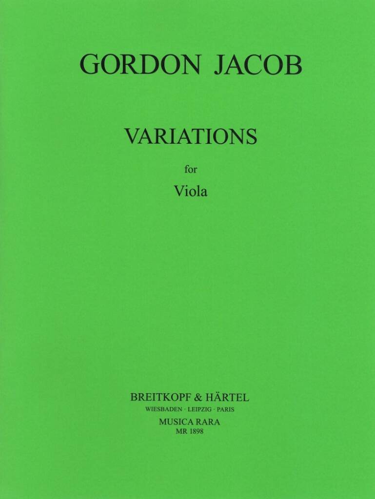 Knjiga VARIATIONS VIOLA GORDON JACOB