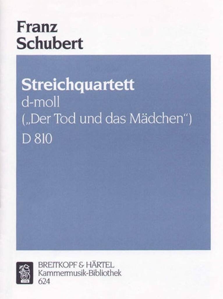 Knjiga STRING QUARTET IN D MINOR D 810 D 810 2 FRANZ SCHUBERT