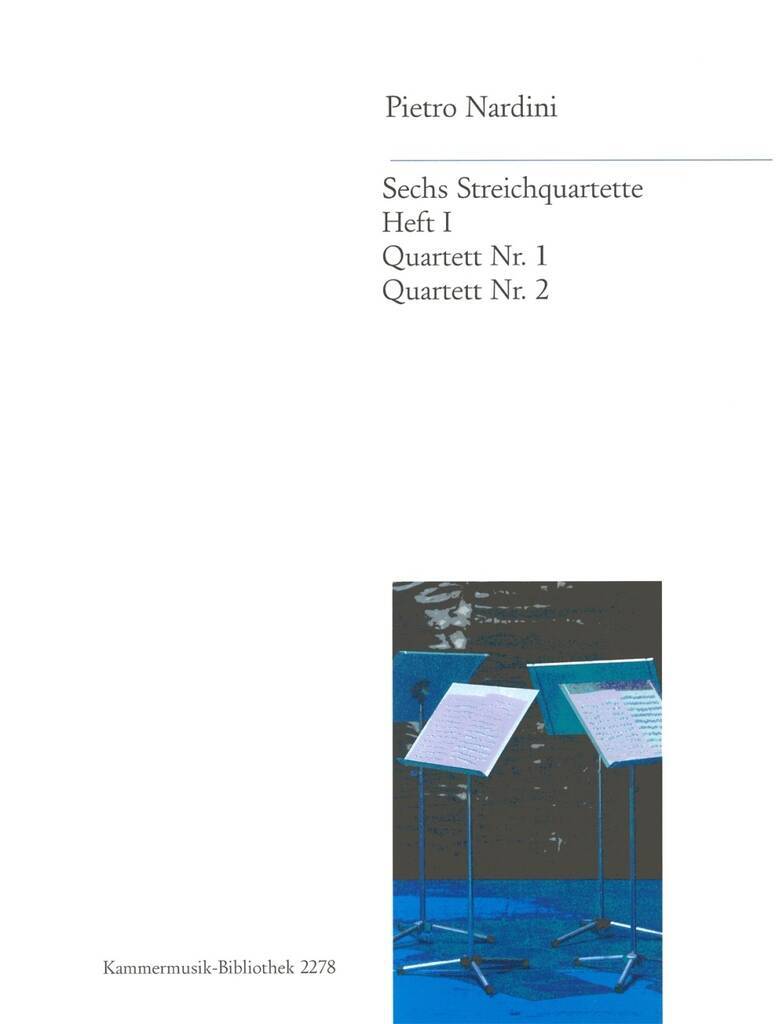 Kniha 6 STRING QUARTETS VOL1 2 VIOLINEN VIOLA PIETRO NARDINI
