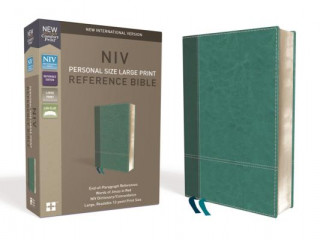 Kniha NIV, Personal Size Reference Bible, Large Print, Imitation Leather, Blue, Red Letter Edition, Comfort Print Zondervan