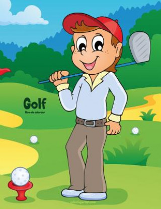 Książka Golf libro de colorear 1 Nick Snels