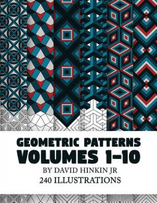 Knjiga Geometric Patterns Volumes 1-10 David Hinkin Jr