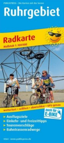 Materiale tipărite RUHR REGION 364 BICYCLE MAP GPS 