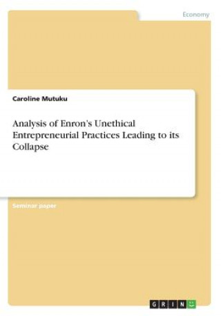 Carte Analysis of Enron's Unethical Entrepreneurial Practices Leading to its Collapse Caroline Mutuku