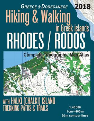 Knjiga Rhodes (Rodos) Complete Topographic Map Atlas 1 Sergio Mazitto