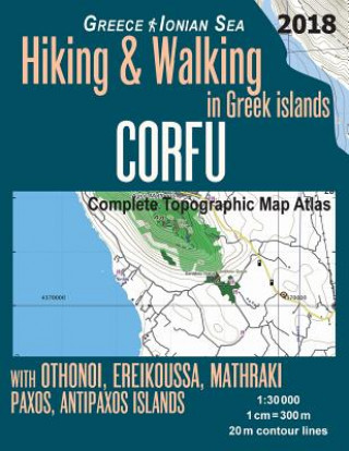 Kniha Corfu Complete Topographic Map Atlas 1 Sergio Mazitto