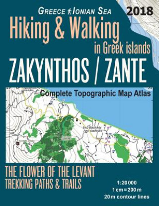 Книга Zakynthos / Zante Complete Topographic Map Atlas 1 Sergio Mazitto