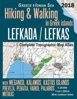 Carte Lefkada / Lefkas Complete Topographic Map Atlas 1 Sergio Mazitto