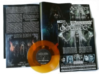 Książka Sonic Seducer 05/2018 + Titelstory Dimmu Borgir, m. orange-transparenter 7''-Vinylsingle (Schallplatte)  + Audio-CD 