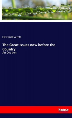 Buch The Great Issues now before the Country Edward Everett