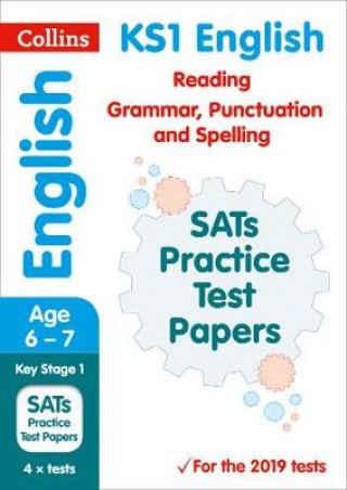 Könyv KS1 English Reading, Grammar, Punctuation and Spelling SATs Practice Test Papers Collins KS2