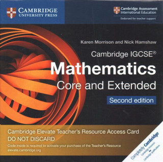 Carte Cambridge IGCSE (R) Mathematics Core and Extended Cambridge Elevate Teacher's Resource Access Card Karen Morrison