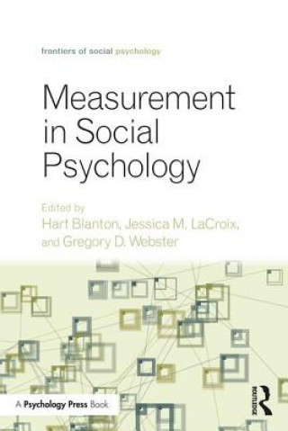 Könyv Measurement in Social Psychology Hart Blanton