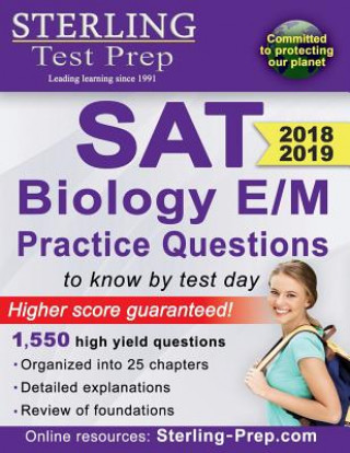 Knjiga Sterling Test Prep SAT Biology E/M Practice Questions TEST PREP STERLING