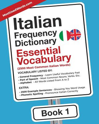 Carte Italian Frequency Dictionary - Essential Vocabulary MOSTUSEDWORDS