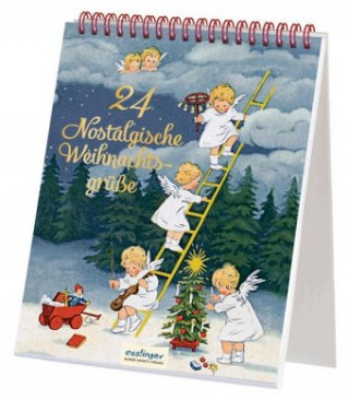 Calendar / Agendă 24 nostalgische Weihnachtsgrüße Gertrud Caspari