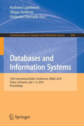 Knjiga Databases and Information Systems Audrone Lupeikiene