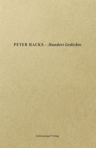 Book Hundert Gedichte Peter Hacks