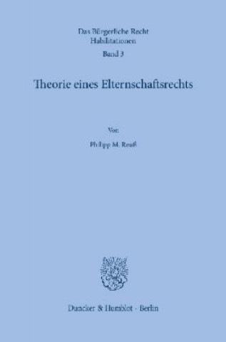 Carte Theorie eines Elternschaftsrechts. Philipp M. Reuß