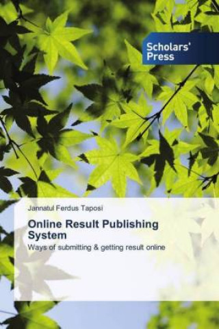 Knjiga Online Result Publishing System Jannatul Ferdus Taposi