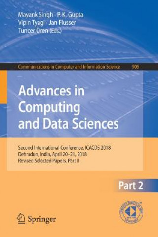 Libro Advances in Computing and Data Sciences Mayank Singh
