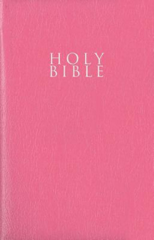 Książka NIV, Gift and Award Bible, Leather-Look, Pink, Red Letter, Comfort Print Zondervan