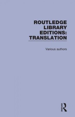 Carte Routledge Library Editions: Translation Various