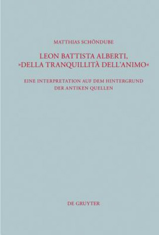 Kniha Leon Battista Alberti, "Della tranquillita dell'animo" MATTHIAS SCH NDUBE