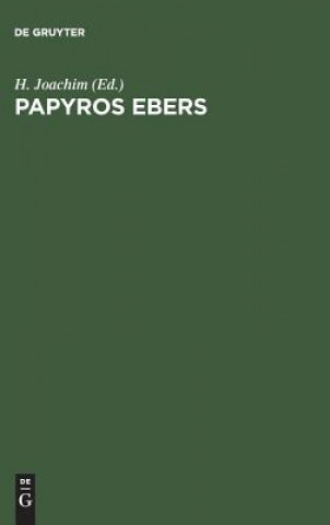 Knjiga Papyros Ebers H. JOACHIM