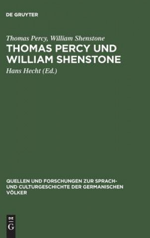 Könyv Thomas Percy und William Shenstone Thomas Percy