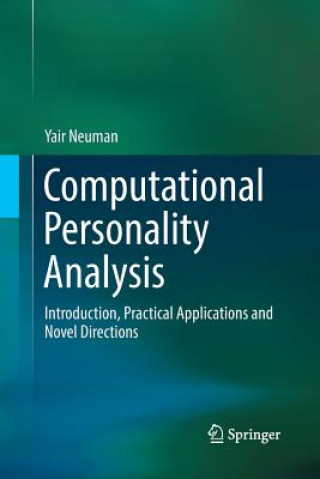 Książka Computational Personality Analysis YAIR NEUMAN