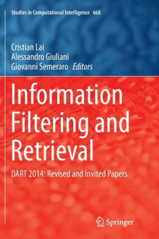 Kniha Information Filtering and Retrieval CRISTIAN LAI