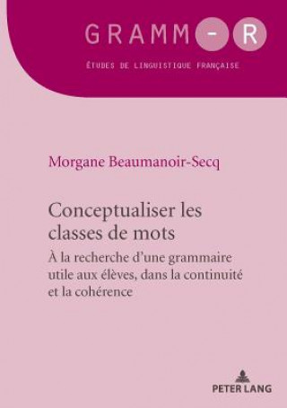 Carte Conceptualiser les classes de mots; Pour une grammaire utile aux eleves, dans la continuite et la coherence Morgane Beaumanoir-Secq