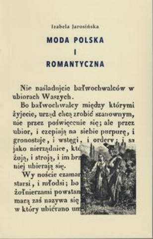 Kniha Moda polska i romantyczna Jarosińska Izabela
