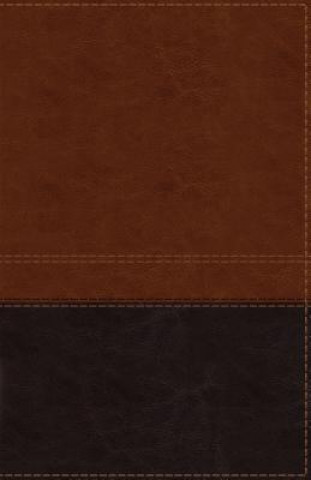 Książka NIV, Reference Bible, Giant Print, Imitation Leather, Brown, Red Letter Edition, Indexed, Comfort Print Zondervan