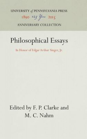 Knjiga Philosophical Essays F P Clarke