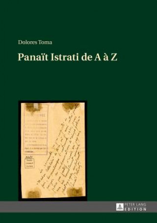 Kniha Panait Istrati de a A Z Dolores Toma