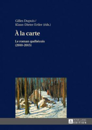 Könyv A La Carte Klaus-Dieter Ertler