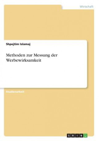 Buch Methoden zur Messung der Werbewirksamkeit Shpejtim Islamaj