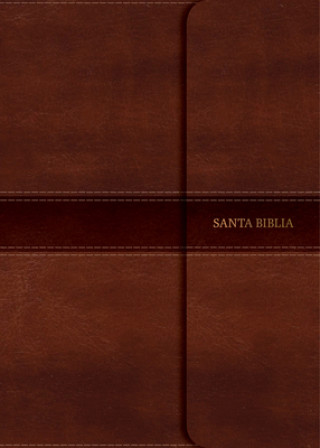 Könyv Rvr 1960 Biblia Compacta Letra Grande Marrón, Símil Piel Y Solapa Con Imán B&amp;h Espanol Editorial
