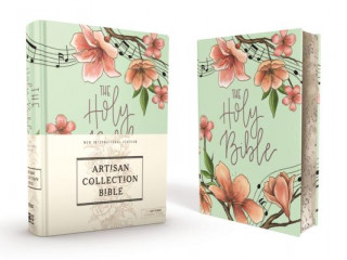Könyv NIV, Artisan Collection Bible, Cloth over Board, Teal Floral, Designed Edges under Gilding, Red Letter, Comfort Print Zondervan