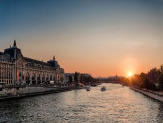 Hra/Hračka Seine in Paris bei Sonnenuntergang - 1.000 Teile (Puzzle) 