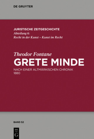 Könyv Theodor Fontane, Grete Minde Theodor Fontane