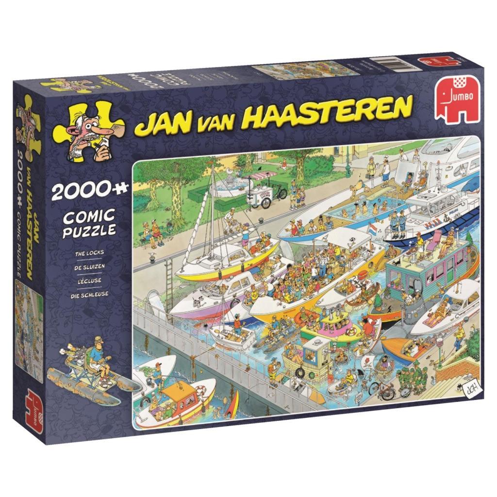 Joc / Jucărie Jan van Haasteren - Die Schleuse - 2000 Teile Puzzle 