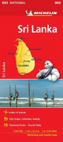 Tlačovina Sri Lanka National Map 803 
