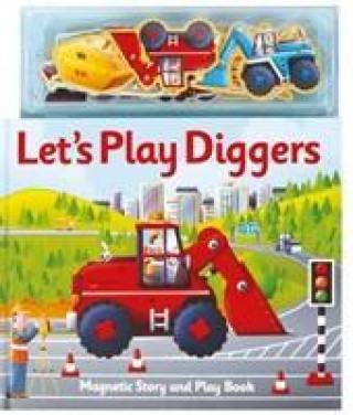 Kniha Magnetic Let's Play Diggers ALFIE CLOVER