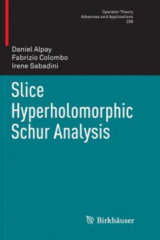 Книга Slice Hyperholomorphic Schur Analysis DANIEL ALPAY